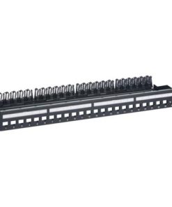 Patch panel 24 RJ45 category 5e, 6 or 6A Keystone 632850